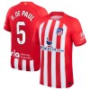 Atlético Madrid R. De Paul 5 Hjemme 23-24 - Herre Fotballdrakt